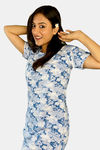 Sweetmoon Long T Shirt Nightdress - Blue — thumbnail 5